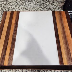 Premium Marble & Wood Cutting Board – Marble Stone, Walnut & Cherry Wood