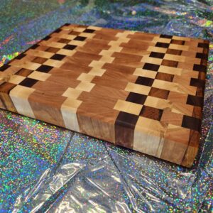 End Grain Exotic and Domestic Daily Cutting board