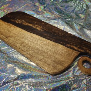 Black Limba Charcuterie board - Rounded