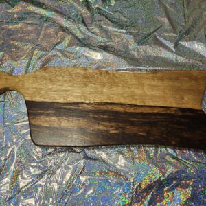 Black Limba charcuterie/serving board with handle